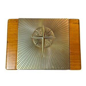 Wooden Compass Verse Box Proverbs 3 6 Keepsake Gift